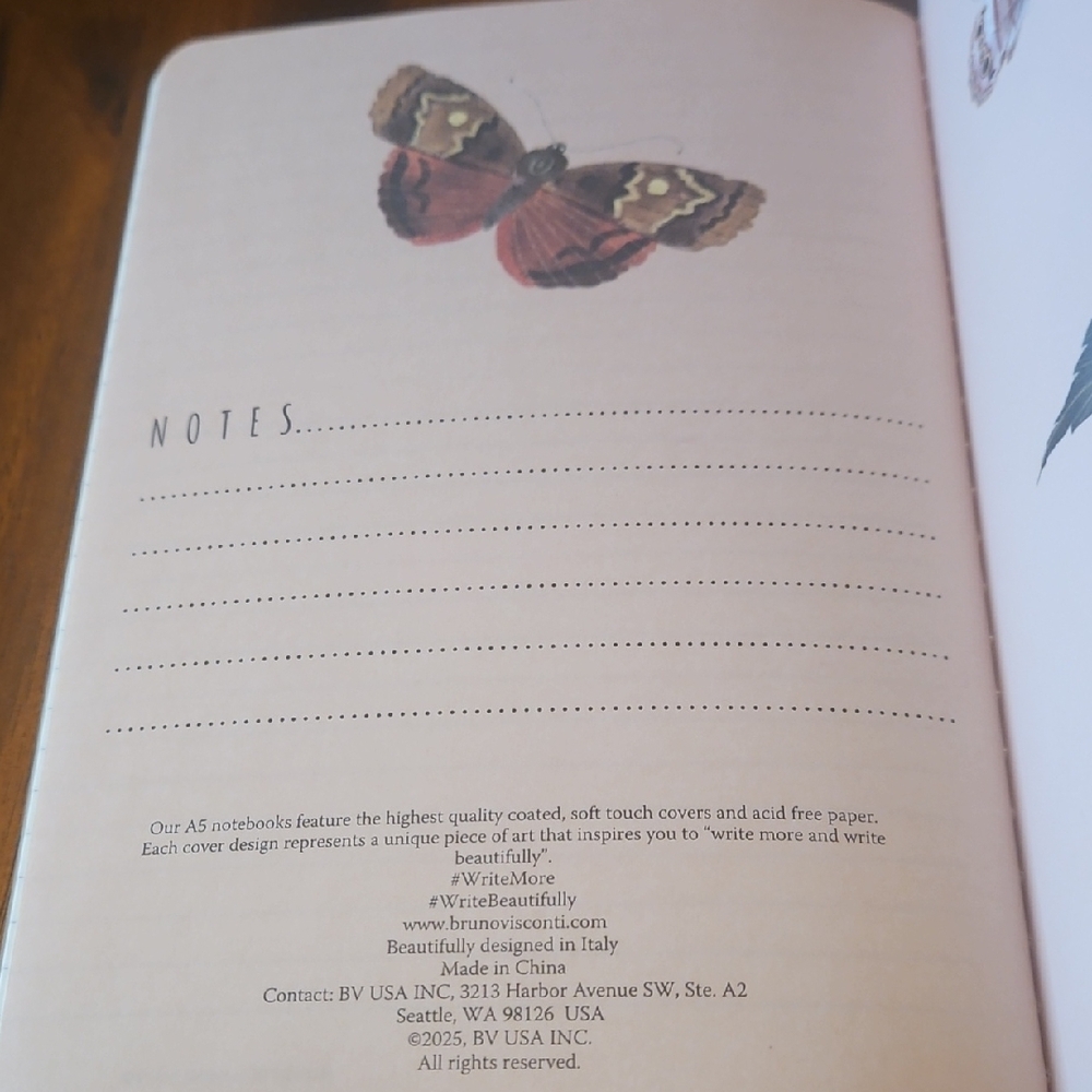 Bruno Visconti Floral and Butterfly Journal. - Picture 5 of 7